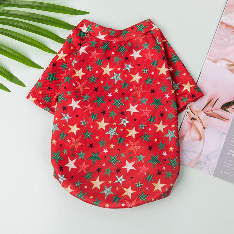 Новая рождественская одежда для собак Китайский Новый год Тедди Тхан Медведь Померанский шпиц Кошка Домашнее животное