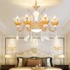 European Zinc Alloy Crystal Chandelier for Living Room, Bedroom, or Restaurant