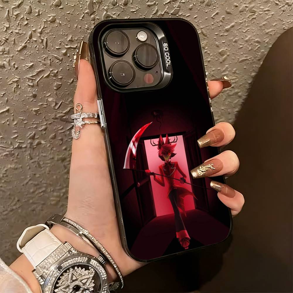 H-Отель Аласто Хазбин - Чехол для телефона PC, для iPhone 17,16,15,14,13,12,11 Plus,Pro Max,XS, Цветной Серебристый Чехол для телефона Funda Cover