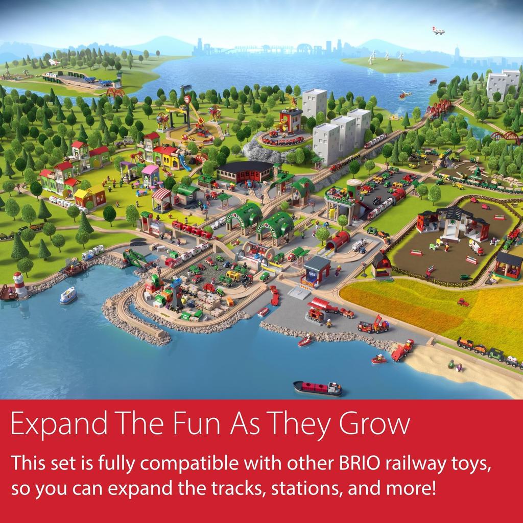 BRIO Набор дополнительных рельсов, 16 штук [Деревянная игрушка-дополнение к железной дороге] 33402 [Параллельный импорт]