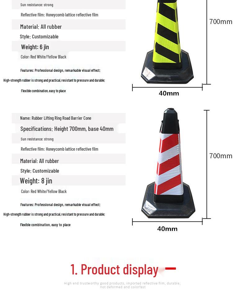 Парковочный столбик в виде ведра мороженого: Светоотражающий предупреждающий конус «Стоянка запрещена»