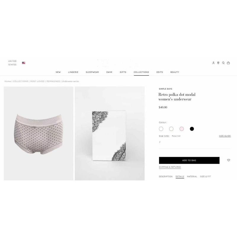 Трусы женские LP Modal в горошек в стиле ретро