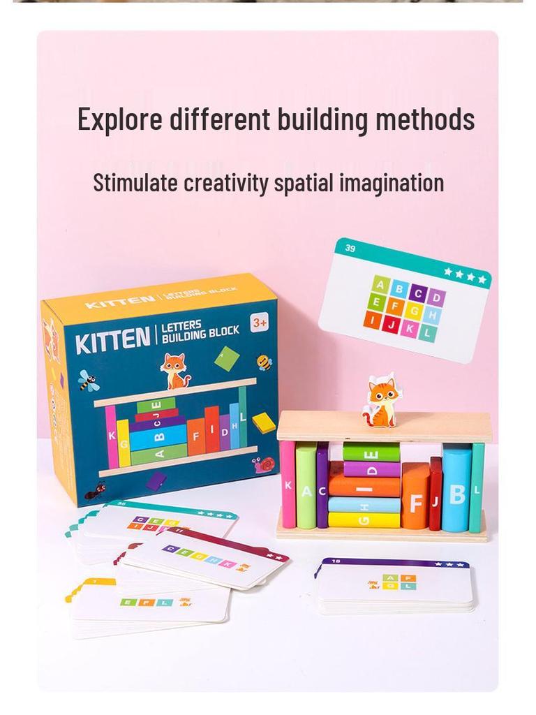 Детская развивающая Дженга с буквами: Качественная интерактивная игрушка для развития баланса для родителей и детей