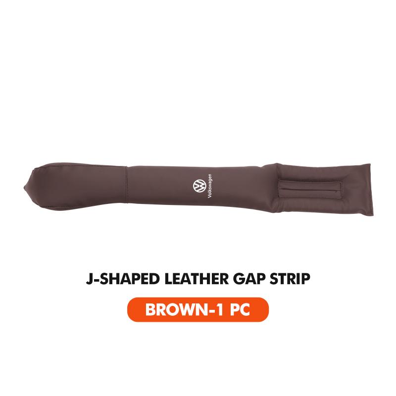 J-shaped Leather Car Seat Gap Filler Anti-drop Seat Seam Strip For Volkswagen VW Polo Jetta Sagitar Magotan Passat B5 B6 B7 CC ze8