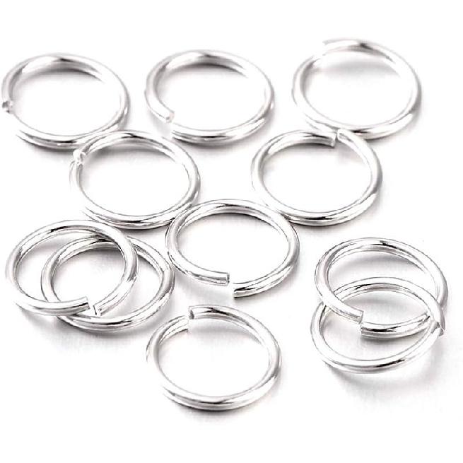 Craftdady 50 шт. 4 мм паяные соединительные кольца стерлинговое серебро 925 пробы закрытые О-образные кольца для изготовления ювелирных изделий