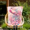 1pc Peacock Flowers Outdoor Flannel Blanket Soft Warm All-Season Throw for Sofa Bed Car Camping Office, Cozy Gift Idea1179S