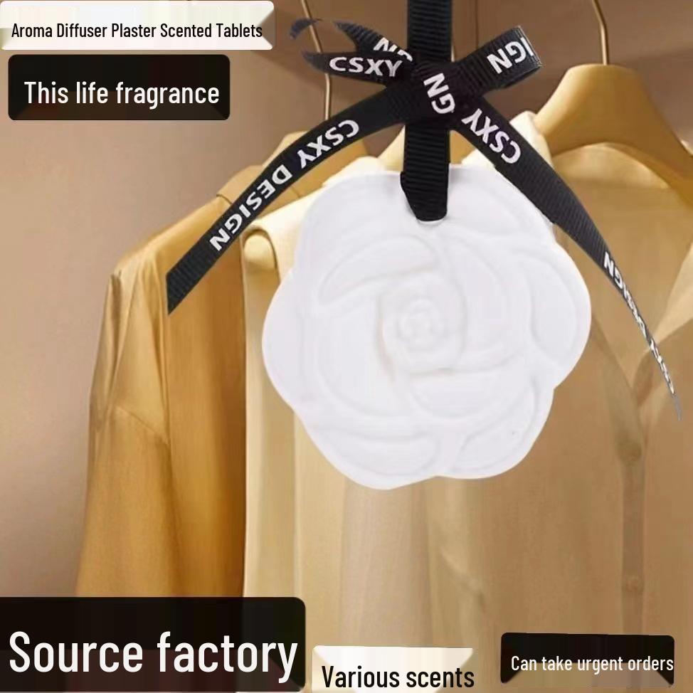 Камелия Гипсовый Аромадиффузор: Подвесное украшение для шкафа и ароматизатор для автомобиля