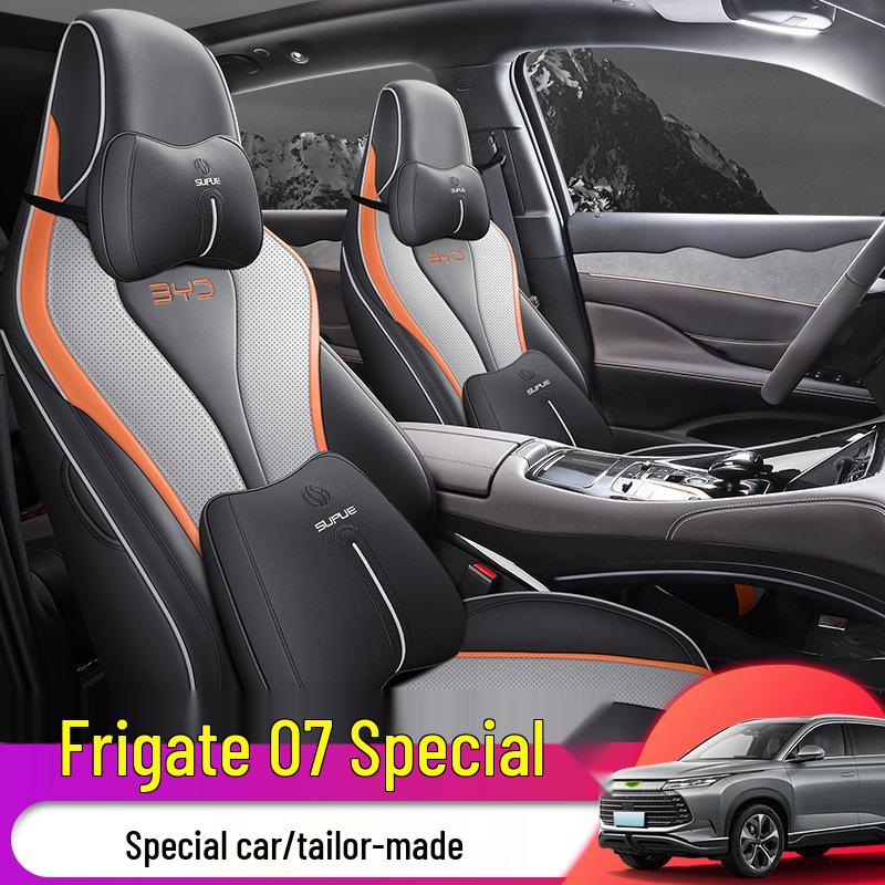 DJGY Всесезонный спортивный кожаный чехол на сиденье для BYD Frigate 07