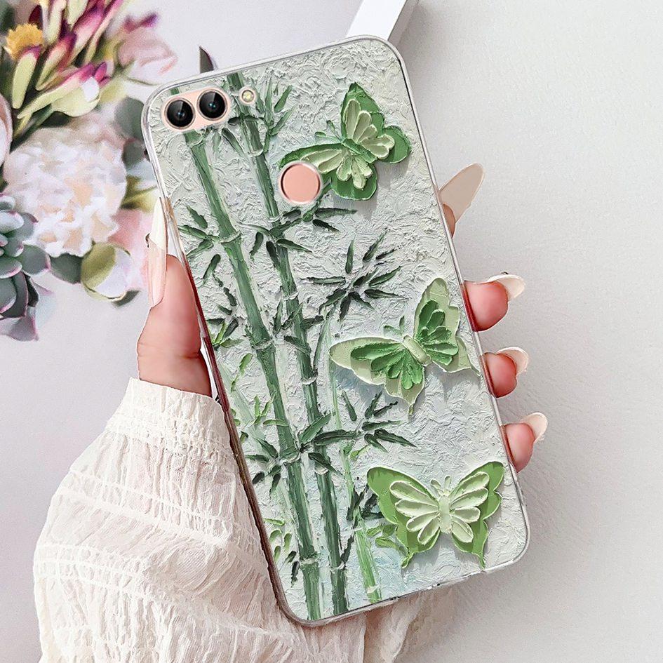For Huawei P Smart 2018 Case Popular Butterfly Soft Silicone TPU Phone Back Cover For Huawei PSmart FIG-LX1 FIG-LX2 FIG-LX3 Case