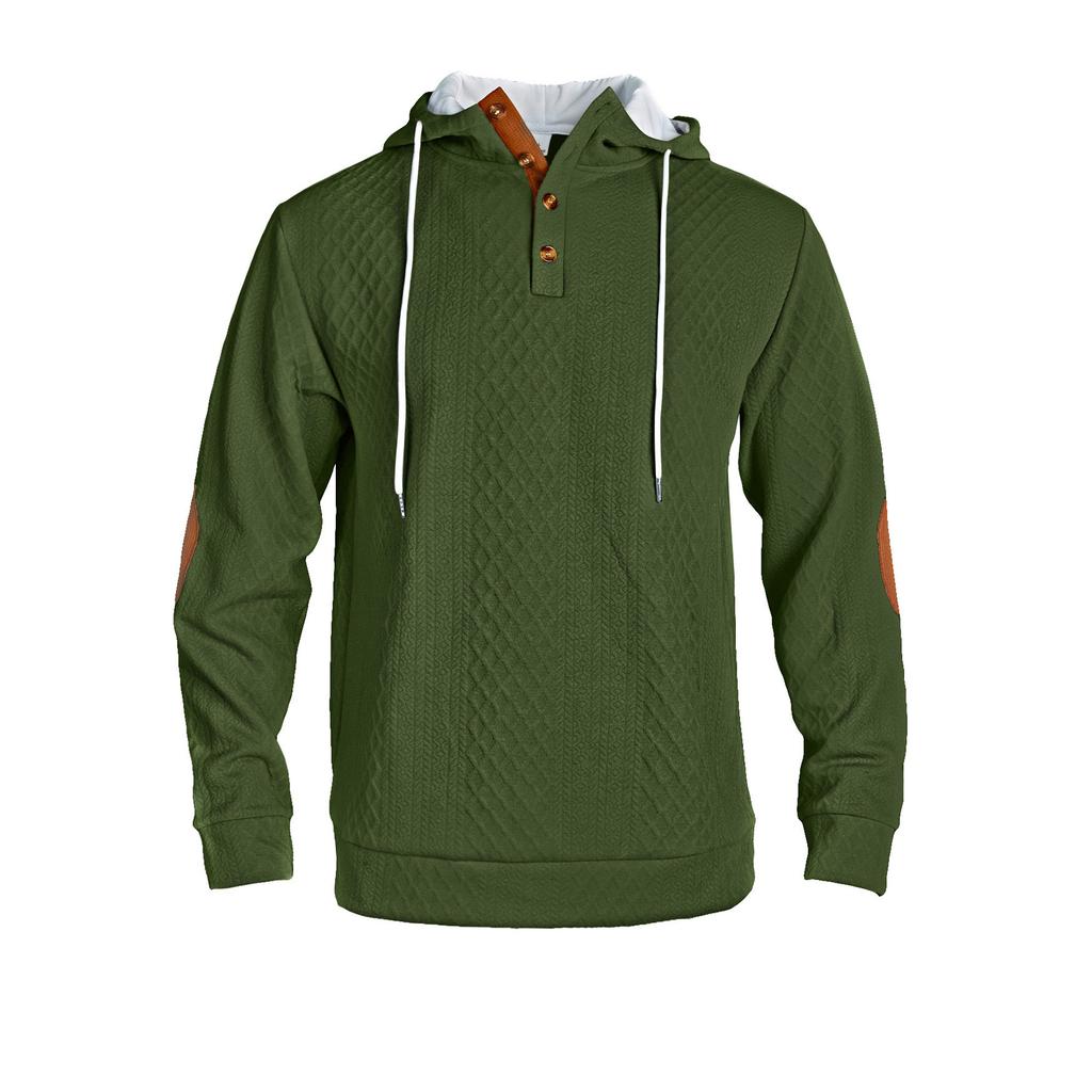 Men's Outdoor Casual Sports Color Hooded Sweater