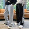 Детские модные брюки в полоску, брюки для мальчиков, новые детские повседневные спортивные брюки, спортивные штаны для мальчиков