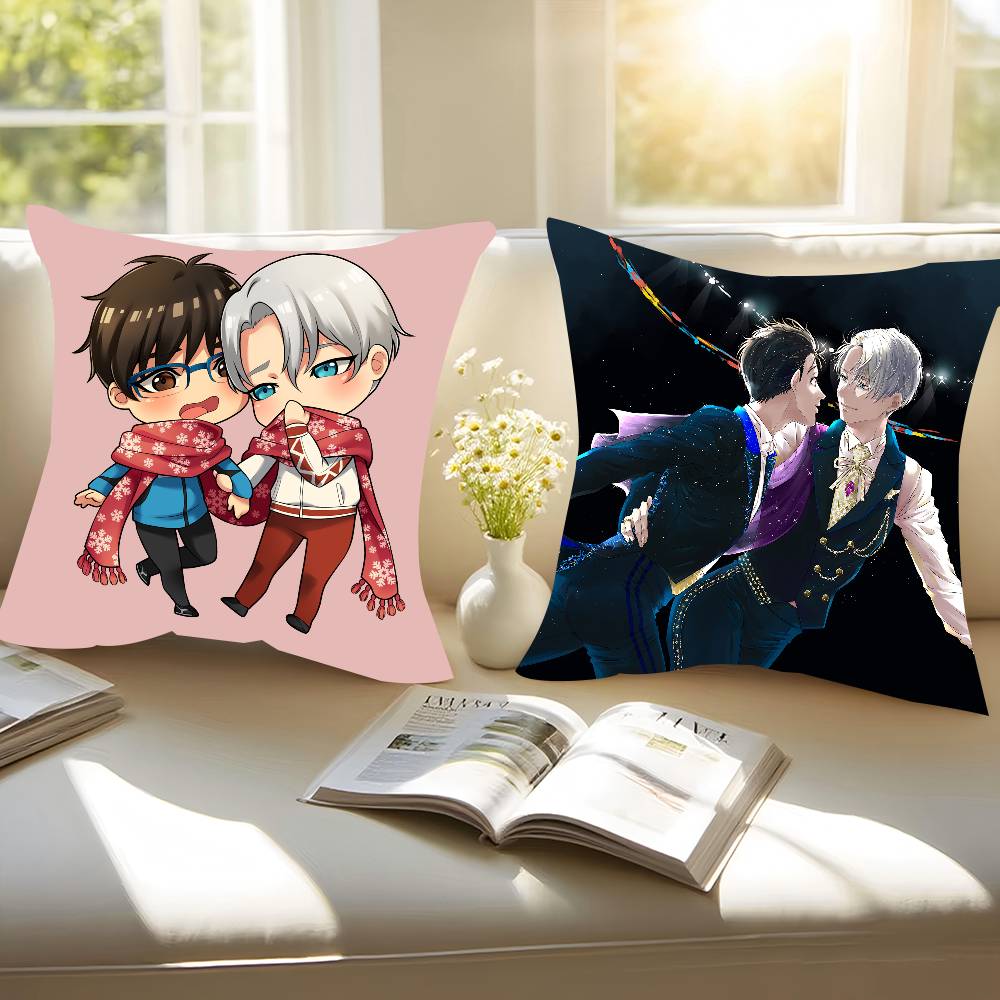 Аниме Y-Yuri On Ice Наволочка Съемная Моющаяся Наволочка – Всесезонный Мягкий Лен