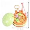 Cartoon Magnetic Fishing Toy Entertainment Bag Hanging Charms Rotating Fishing Machine Pendant  Key