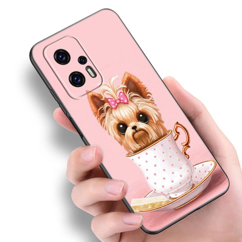 Мини-чехол для телефона с изображением йоркширского терьера для Xiaomi POCO F2 F3 M2 M3 M4 X3 X4 Pro NFC F4 GT 5G F1 X2 C3 C31 C40 M5S TPU черный чехол
