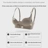 Girls' Front Buckle Seamless Bra Set - Anti-Sagging, Side Breast Support, No Empty Cup, Gathered Design