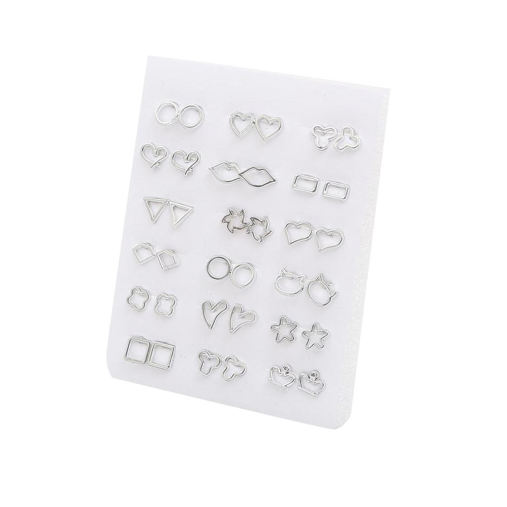 18 пар изысканных маленьких серег-гвоздиков, наборы для женщин и детей, ювелирные изделия из сережек