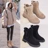Snow Boots Women's Trend Winter New Medium Tube Piled Thickened Warm Cotton Shoes Fur Integrated Winter Women's Boots
