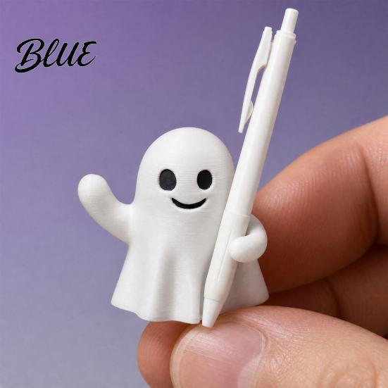 Цельнолитой Подставка для ручек Держатель-призрак Хэллоуин Милый Настольный органайзер Жуткая Забавная Форма Канцелярская Подставка для ручек Смешной Офисный Домашний Декор