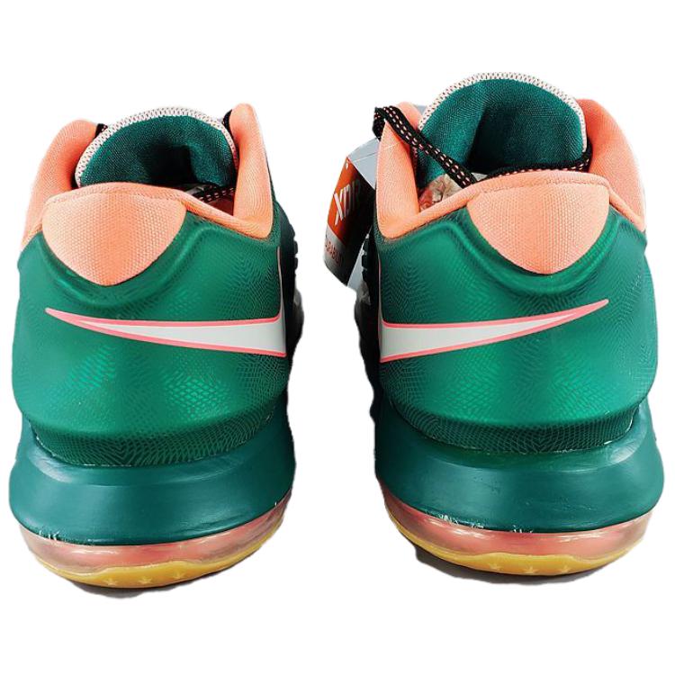 Nike KD 7 Удобные Прочные Нескользящие Износостойкие Низкие Баскетбольные Кроссовки Мужские кроссовки Зеленый Бежевый 653997-330