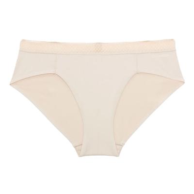Соблазнительные комфортные легкие трусики-бикини женское нижнее белье телесного цвета QF6308AD-TRN