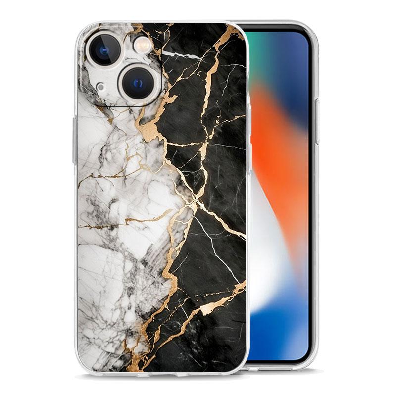 Чехол для телефона iPhone 17 Чехлы iPhone Air 16 15 12 13 14 Pro Max 7 8 Plus 16Pro iPhone11 Мягкий чехол Акварельный мрамор