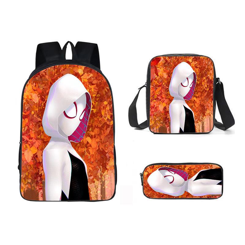 Backpack Three Piece Set Waterresistant Material Kids For