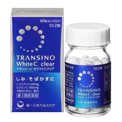 Transino White C Clear 60 таблеток (Эффективно для удаления веснушек изнутри тела, действует как на все тело, так и на лицо.)