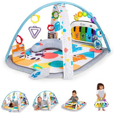 Baby Einstein Baby Einstein 4 в 1 Kickin Tunes Gym [от 0 месяцев] Музыкальная световая обучающая игрушка Музыкальный инструмент Игровое оборудование для помещений Новорожденный