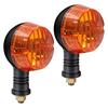 Biqing 2PCS Motorcycle LED Turn Signal Indicator AMBER Light Front Rear Signal Light Indicator for Motorbike Scooter Dirt Bike