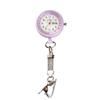 Nursery Short Chain Watch with Date and Day Display Inverted Dial Nurse Watch Nursing Pulse Measurement Scale Luminous Lavender 1112268A Nurse Goods