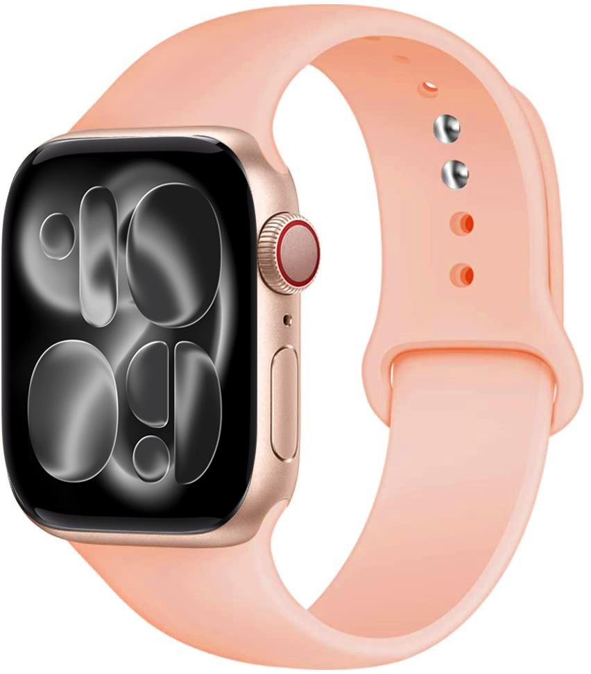 Силиконовый ремешок Для Apple Watch 11 band 44mm 40mm 49mm 45mm 41mm 38 46mm 42mm correa bracelet iWatch series 9 8 7 6 SE ultra 2 3