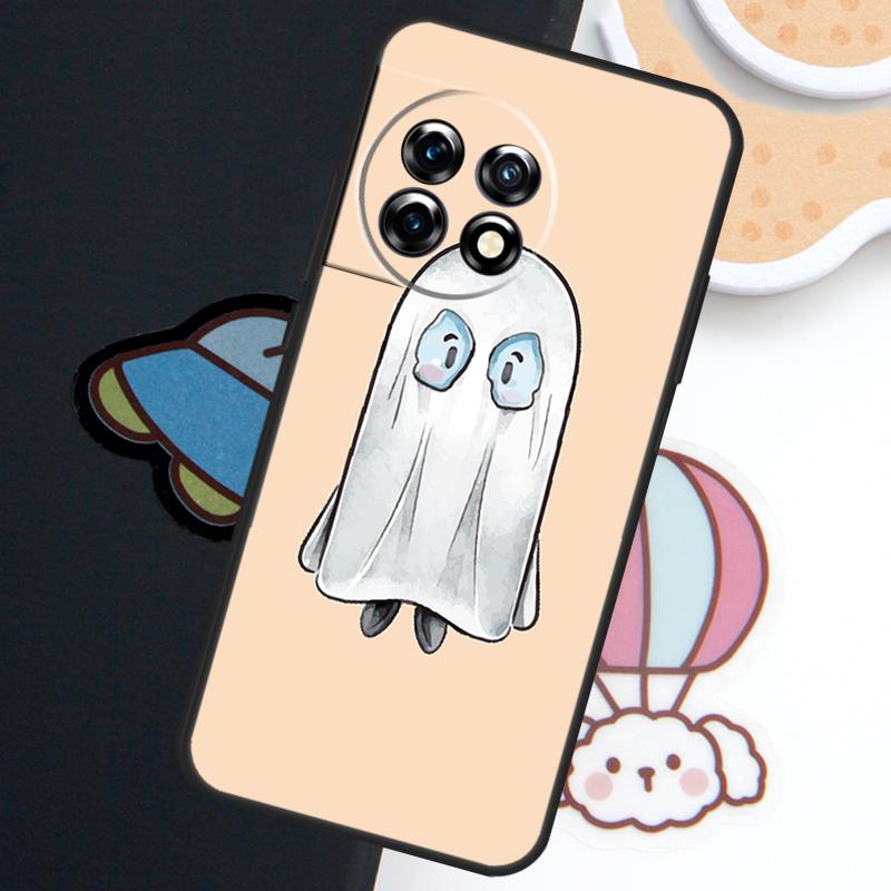 Cute Halloween Ghost Case For OnePlus Nord 5 CE 3 4 Lite N20 N30 OnePlus 15 13 12 11 10 Pro 10T 12R 13R 15R Cover