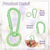 PATIKIL 10Pcs Keychain Clip with O-Ring Green/Blue Small Metal Alloy