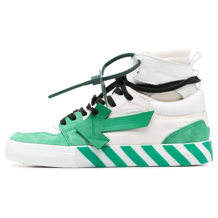 OFF WHITE Vulc High White Green OMIA225F22LEA0010155