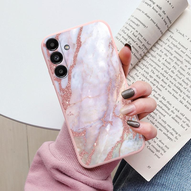 Чехол для Samsung A54 5G Задняя крышка Защитный силиконовый Funda Модный Мраморный Каменный Текстурный Coque Для Galaxy A56 A16 A26 A36 A17