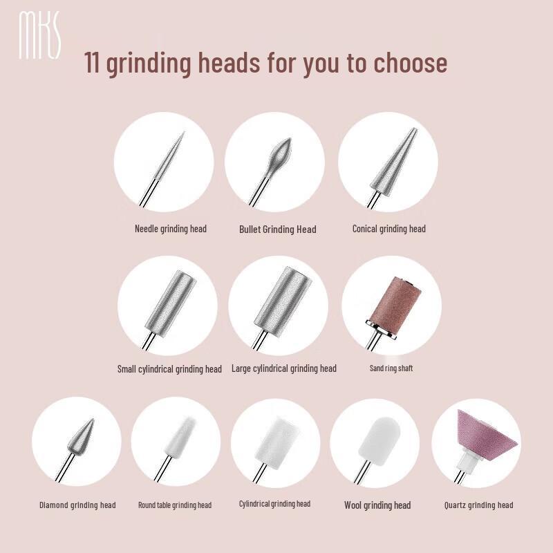 MKS Электрический набор для маникюра и полировки NV8625