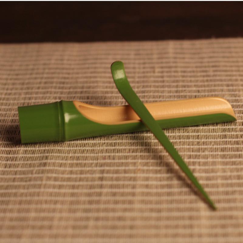 1 Suit Natural Bamboo Tea Scoops Matcha Coffee Sugar Salt Spoon Scoop Chinese Tea Sets Kitchen Tool Tea Ceremony Accessories
