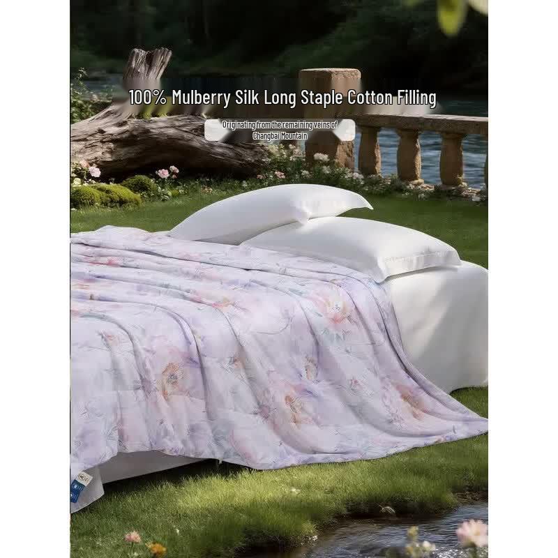 FUANNA Class A Machine Washable Tussah Silk Quilt