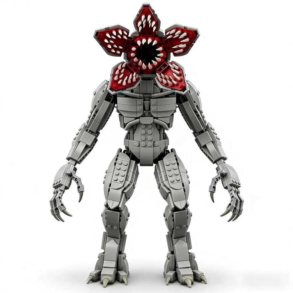 2026 New Series Demon Dog Demogorgon Carnivorous Plant Building Blocks Sci-Fi Thriller TV Play Monster Model Assembly Toys Gifts
