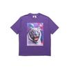 Palace SS21 X AMG Co-Branded Tee With White Tiger Graphics And Back Logo Print Unisex Tops Purple P20AMGTS006