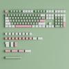 134PCS OEM Height Two Color Injection Green and White PBT Keycaps for Mechanical Keyboard Enthusiasts