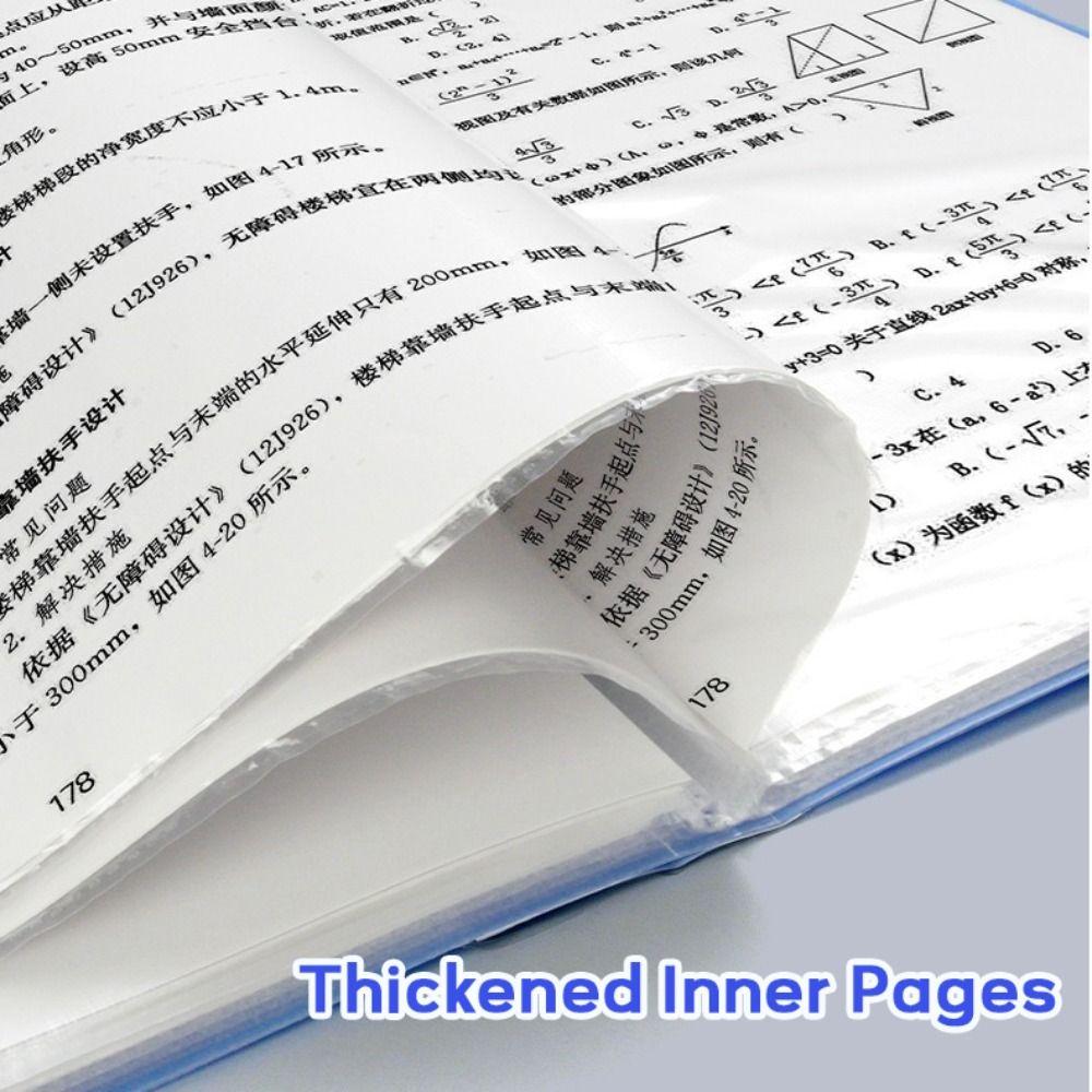 PP Archives Bag Large Capacity Storage Booklet Simple A4 File Folder Student Gift