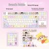 Милые колпачки для клавиш 'Sweetheart Bubble Cute Girl', PBT Dye-Sublimation, Профиль MOA, Совместимы с Keychron, Razer, Logitech