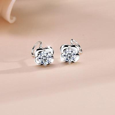 Серьги-гвоздики 'Роза' из стерлингового серебра S925 для девочек - Нишевый дизайн 2025, Изысканный и универсальный подарок для девушки.