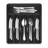 Cutlery Drawer Organizer Tray 6 Compartment Plastic Storage Box for Kitchen Utensils Forks Spoons Cutter Sturdy BPA-Free Divider Holder