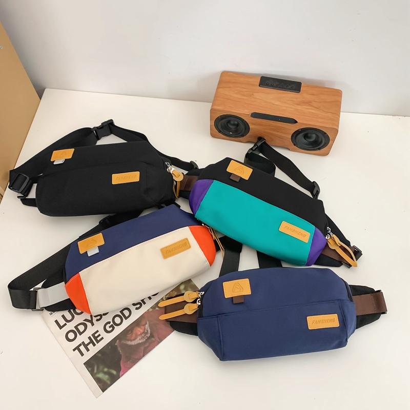 Дорожная сумка для пары контрастного цвета, поясная сумка, маленькая квадратная сумка через плечо