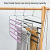 Вешалка для брюк Прочные несущие товары для дома Не выцветает 5 слоев одежды Стеллаж для хранения брюк Прочный компактный вращающийся на 360 градусов крючок