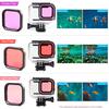 Набор из 3 фильтров для подводной съемки, совместимый с камерой GoPro Hero 8 Black, водонепроницаемый корпус