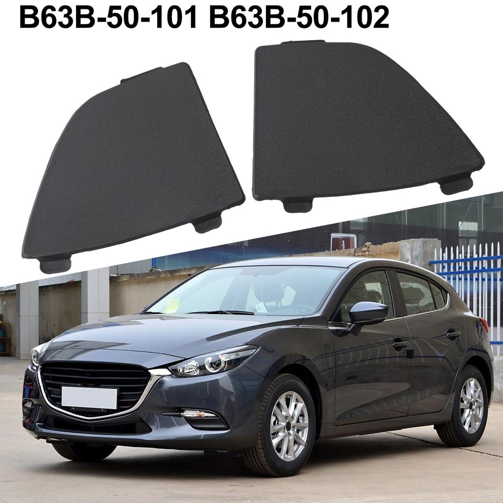 Bumper Grille Component Black Plastic Tow Hook Covers Designed For For MAZDA Series Three Years Sixteen Eighteen