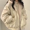 Both Sides Thicken Coat Zipper Hooded Women Winter Jacket Oversized Elegant Solid Fashion Warm Coats Casual Ladies Outerwear